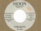 De Vaurs - Where Are You / Boy In Mexico - Moon - Rare Original Doo Wop Group 45