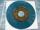 RARE 1949 RCA BLUE VINYL PROMO DEMONSTRATION RECORD OF THE NEW 45 RPM SYSTEM