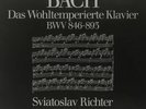 Bach Well Tempered Clavier, Richter, 6LP, NM