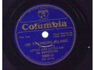 Columbia 78rpm Blue Shellac Record 3095-D Little Jack Little On Treasure Island