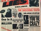 GUNS N' ROSES, LIES, MARBLED YELLOW VINYL LP RECORD