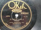 Louis Armstrong 78rpm Single 10-inch Okeh Records #41078 West End Blues