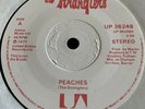 The Stranglers Peaches 7” Single United Artists Record UP 36248 Solid Centre EX