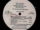 1976 BRECKER BROTHERS BACK TO USA TEST PRESSING LP FRANK ZAPPA JAZZ ROCK / FUNK