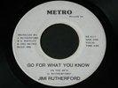 Jimi Rutherford   Go For What You Know   Metro   Detroit boogie funk 45 HEAR