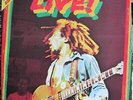 BOB MARLEY AND THE WAILERS - LIVE - VINYL LP POSTER INSIDE 1975 EX/EX