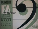 TRES RARE PATHE DTX 123  J.M DARRE/QUATUOR PASCAL FRANCK QUINTETTE