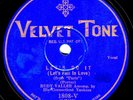 Velvet-Tone 1808-V: Rudy Vallee-Let's Do It/Come West, Little Girl, Come We V+E-