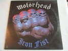 Iron Fist by Motorhead, Fine++/Near Mint Gold Stamped Promo Vinyl, Mercury 1982