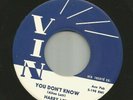 ROCKABILLY - HARRY LEE -  YOU DONT KNOW  -  HEAR- 1959  MISSISSIPPI VIN -1007