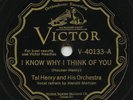Tal Henry & His Orch 'I Know Why I Think Of You/Shame..' Victor V-40133 78 rpm