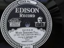 Edison Diamond Disc #52153 Ernest Davis When Shadows Fall - NEAR MINT COPY