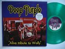 DEEP PURPLE rare live 2LP: Alive Tribute To Wally  orig + poster + numbered NM
