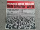 Marches, Songs, Speeches Germany Ww2 vinyl lp/ audio masterpiece AM2450