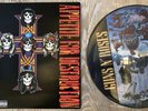 GUNS N' ROSES 2 VINYL LPs- APPETITE FOR DESTRUCTION - PICTURE DISC + ALBUM CROSS