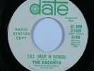 Garage Mod Soul 45 ESCORTS S.O.S. (Heart in Distress) DATE VG+ promo HEAR