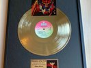 Judas Priest Defenders Of The Faith Vinyl Gold Metallized Mounted Record