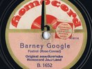 78 rpm BEN SELVIN / THE AMBASSADORS Barney Google German 1923 Homocord 10