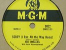 MGM 9072 - The Impalas - Sorry I Ran All the Way Home - doo wop 78rpm