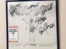 ac/dc SIGNED flick of the switch lp FRAMED with 2003 Hall of Fame Induction PASS