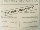 ANDREW SIMMONS Fulltime Love Affair SPOTLITE 45 modern soul boogie w/PS HEAR