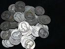 Washington Silver Quarters Roll(40) 3 Standing Liberty Silver Quarters No Date