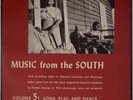 MUSIC FROM THE SOUTH: Song Play & Dance US Folkways Blues Gospel LP Booklet