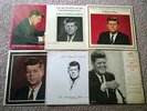 6 JFK President JOHN F. KENNEDY & 1 JACKIE Records SEALED Memoriam, Speeches +++