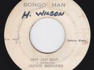 1st press JACKIE BERNARD - JAH JAH WAY on the BONGO MAN label