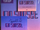 PAUL WELLER Autograph -  On Sunset-The Jam-Peach Vinyl LP, CD & SIGNED  Art Card