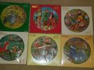 Six Vintage Walt Disney  picture disc records Peter Pan Cinderella Jungle Book