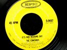 CONCORDS Doo Wop Original Epic 45rpm It's Our Wedding Day bw Should I Cry LISTEN
