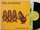 76% Uncertain LP “Estimated Monkey Time”   Shmegma, orig 1984   w/ Inserts