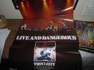 THIN LIZZY LIVE AND DANGEROUS LP FIRST PRESSING WITH POSTER