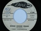 Rockabilly 45 TONY CASANOVA Boogie Woogie Feeling DORE promo HEAR *