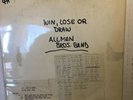 ALLMAN BROS WIN LOSE OR DRAW TEST PRESSING VINYL (1975)