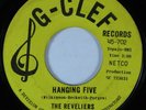 Instrumental Surf Tittyshaker 45 REVELIERS Hanging Five G-CLEF HEAR *