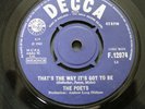 The Poets. That's The Way It's Got To Be. UK Decca 1965. Very Rare