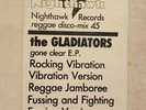 The Gladiators - 1983 U.S. TOUR-E.P. (Reggae Clear Vinyl EP VG++)