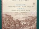 O KLEMPERER - MENDELSSOHN Symphony 4 A Minor / SCHUMANN 4 D MINOR Angel LP 35629