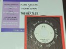 BEATLES VJ-581 RARE WHITE LABEL 45 PLEASE PLEASE ME WITH CORRECT VEE JAY SLEEVE