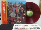 THE BEATLES / SGT. PEPPER'S LONELY...RARE RED WAX JAPAN ORIG. APPLE LP w/OBI EX+