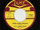 Blues R&B 45 - Little Junior Parker - Sweet Home Chicago - Duke - VG+ mp3