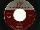 Rockabilly Surf 45 - Link Wray & His Ray Men - Rumble - Cadence - VG+ mp3