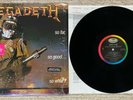 MEGADETH - SO FAR SO GOOD SO WHAT LP 1988 SHRINK w/HYPE Sticker DAVE MUSTAINE EX
