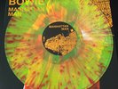 DAVID BOWIE, MANHATTAN MAN, LIVE NYC 2002, YELLOW/RED SPLATTERED VINYL LP, #'ED