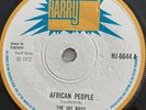 THE JAY BOYS African People HARRY J HJ6644 1972 Reggae Vinyl 7” EX
