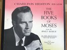 CHARLTON HESTON READS THE FIVE BOOKS OF MOSES VANGUARD 2LP BOX NM