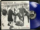 CONDEMNED 84 FACE THE AGGRESSION PUNK OI HARDCORE IMPORT BLUE VINYL NM TESTED