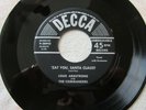 CHRISTMAS Louis Armstrong ZAT YOU SANTA CLAUS Cool Yule DECCA #28943 VG+